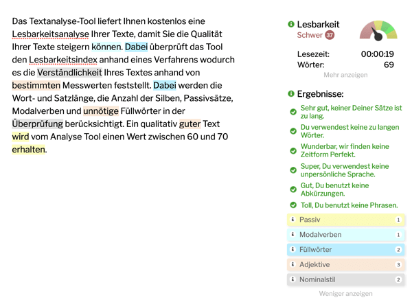 textanalyse tool