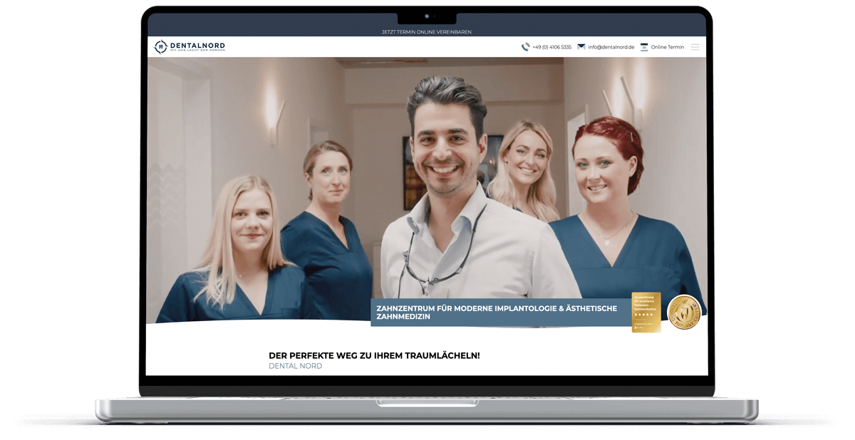 kundenstimme startseite dentalnord xperients digitalagentur
