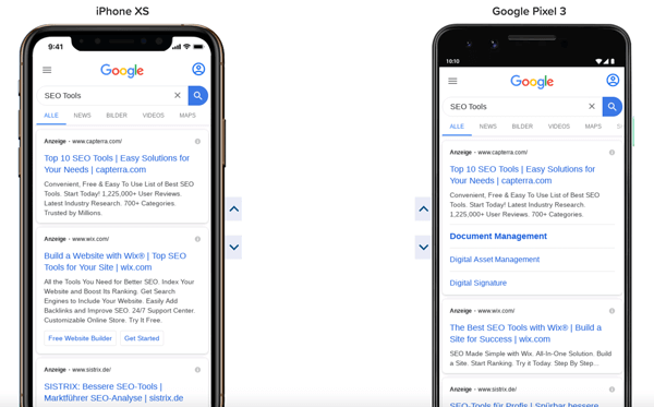 mobile serp test