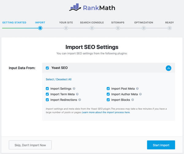 rankmath einrichtungsassistent wordpress seo