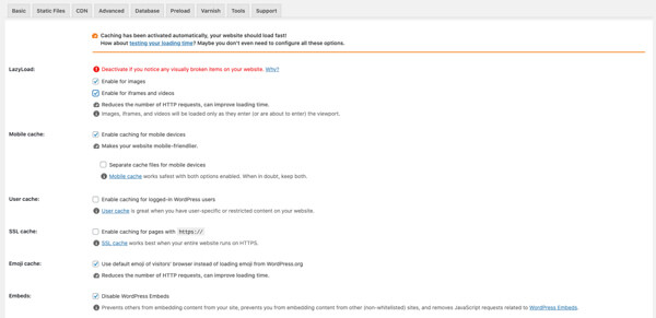 wp rocket wordpress seo plugin