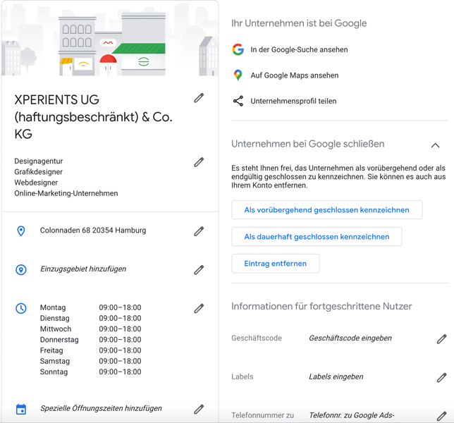 google my business