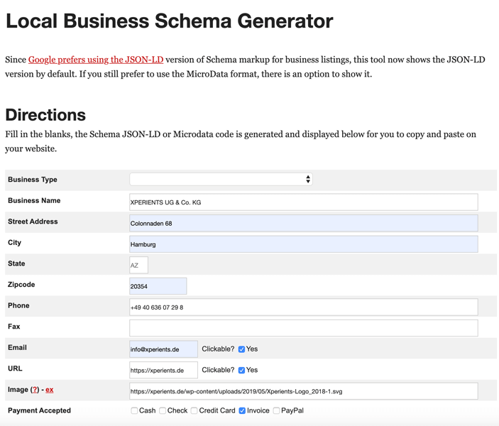 microdata generator