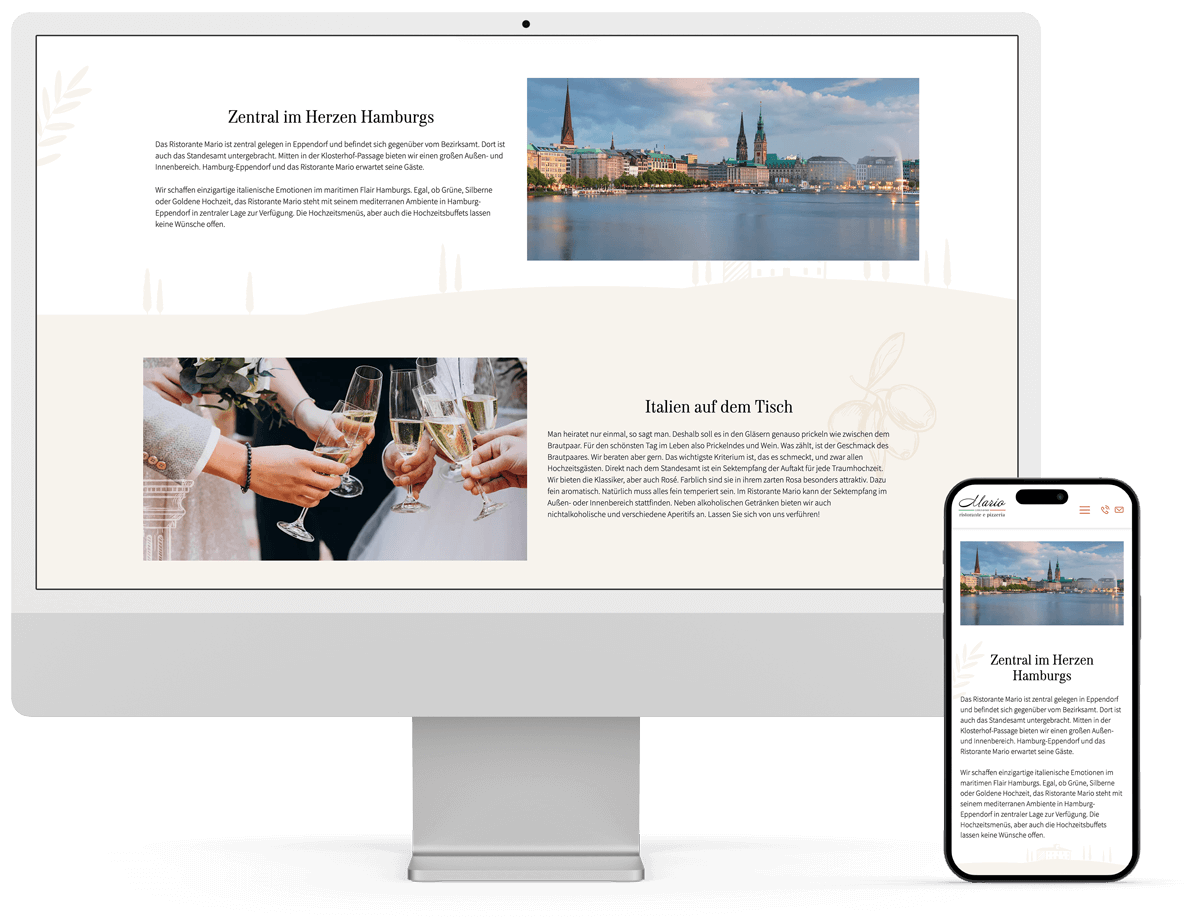 webdesign wordpress referenz get ahead imac phone xperients