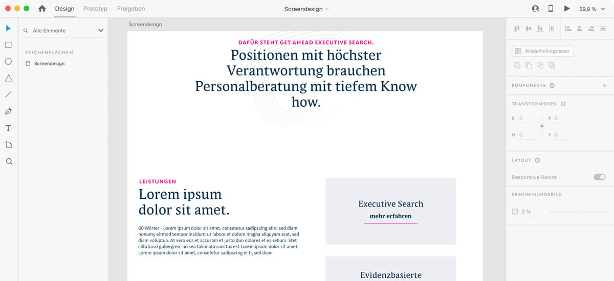 get ahead referenz ansatz design nach mass xperients