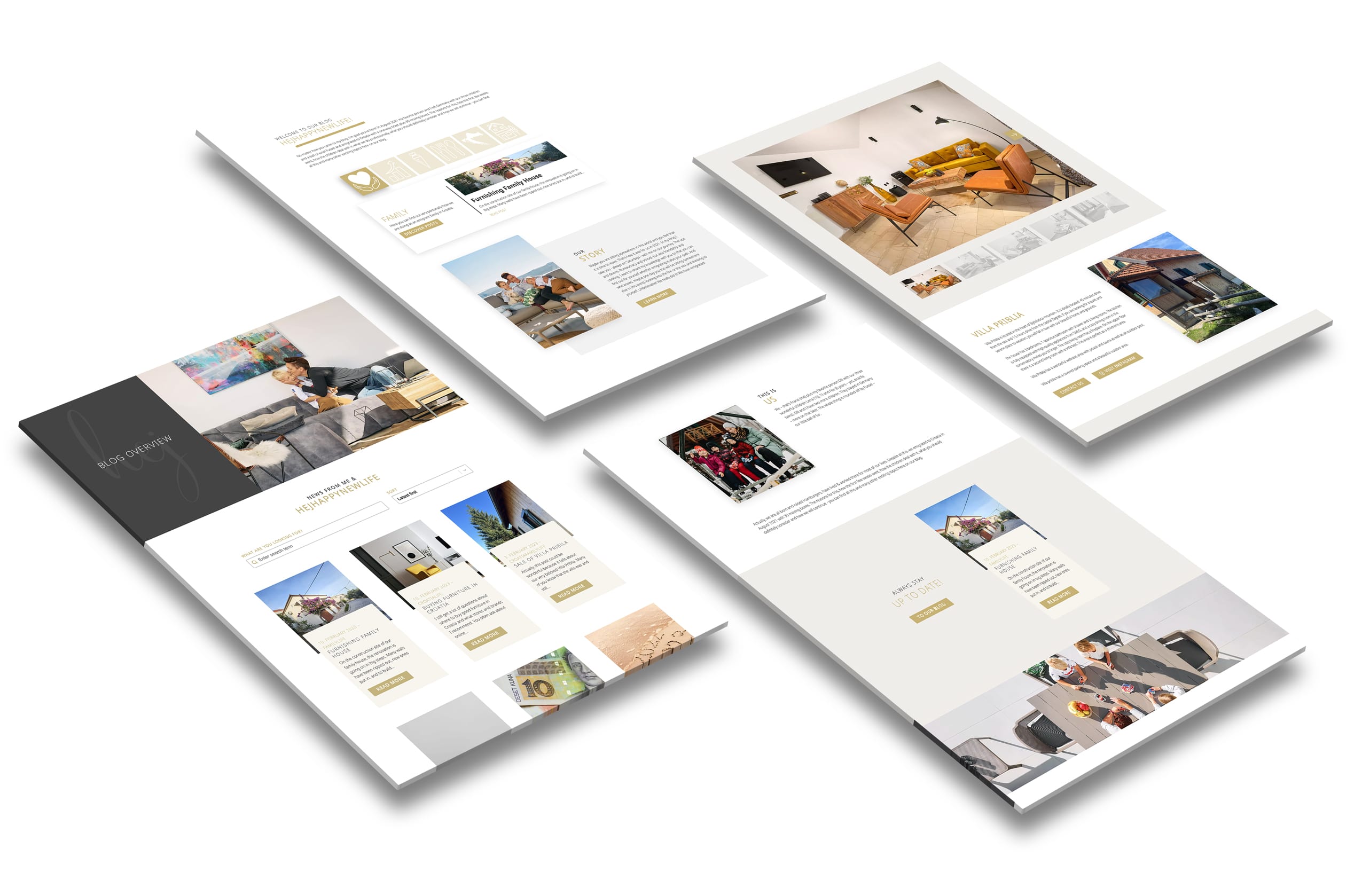 hej happy new life reference screens xperients digital agency