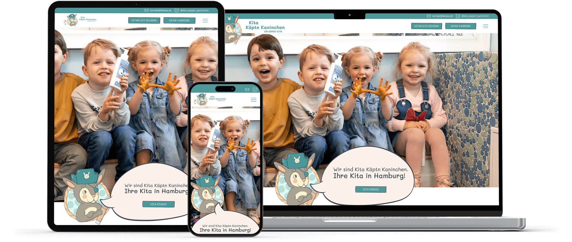 kaeptn kaninchen referenz hero xperients digitalagentur