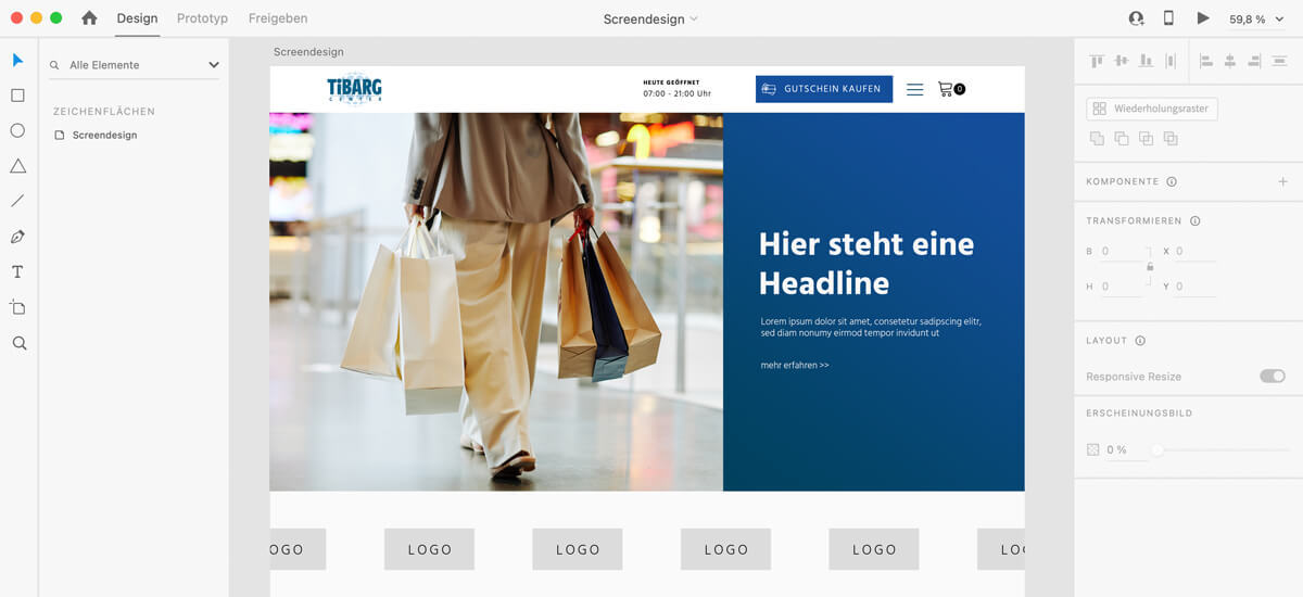 tibarg center referenz ansatz individuelles design xperients digitalagentur