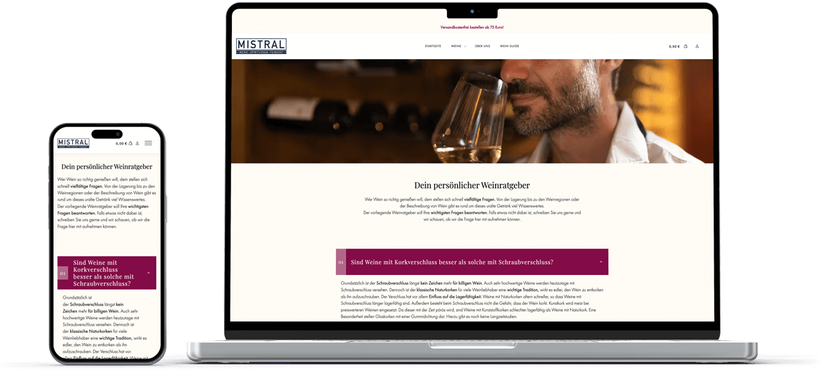 mistral weinhandel referenz ansatz wein guide
