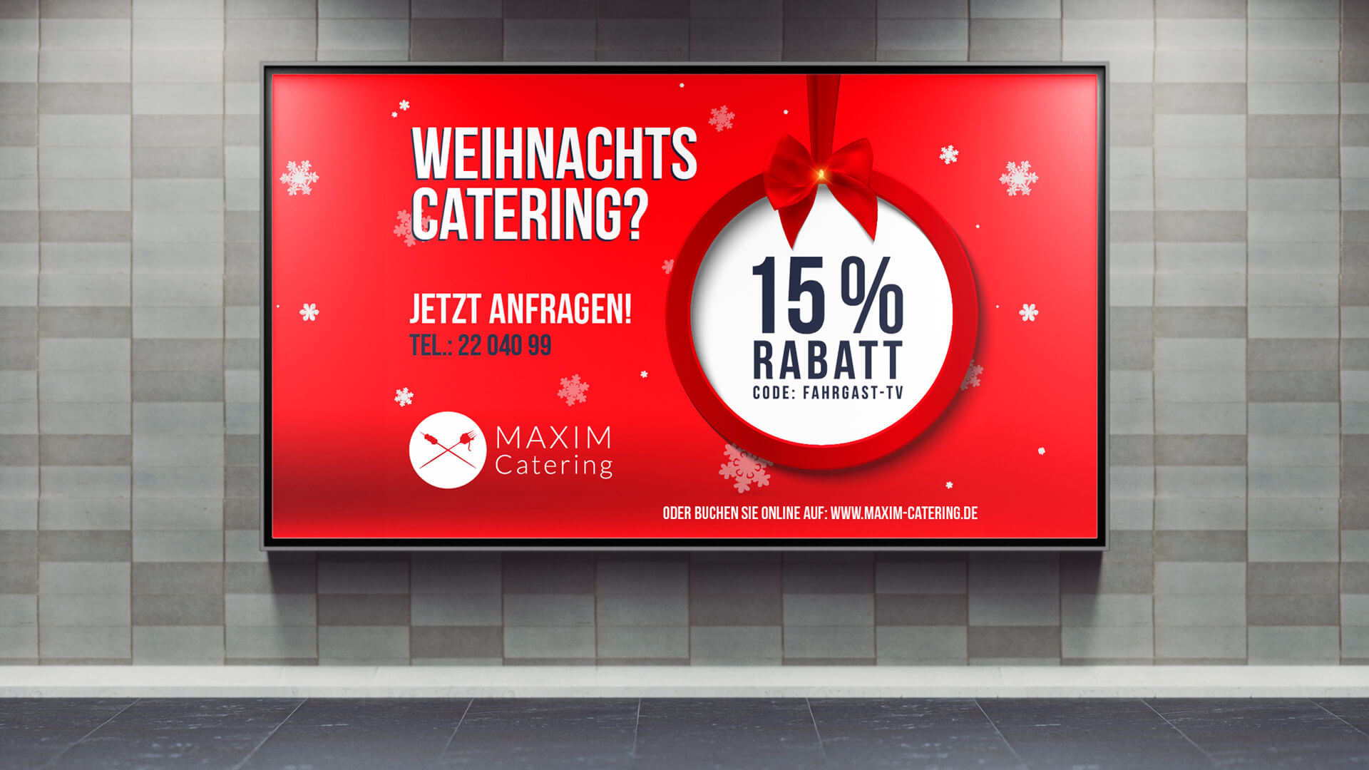maxim catering referenz werbung