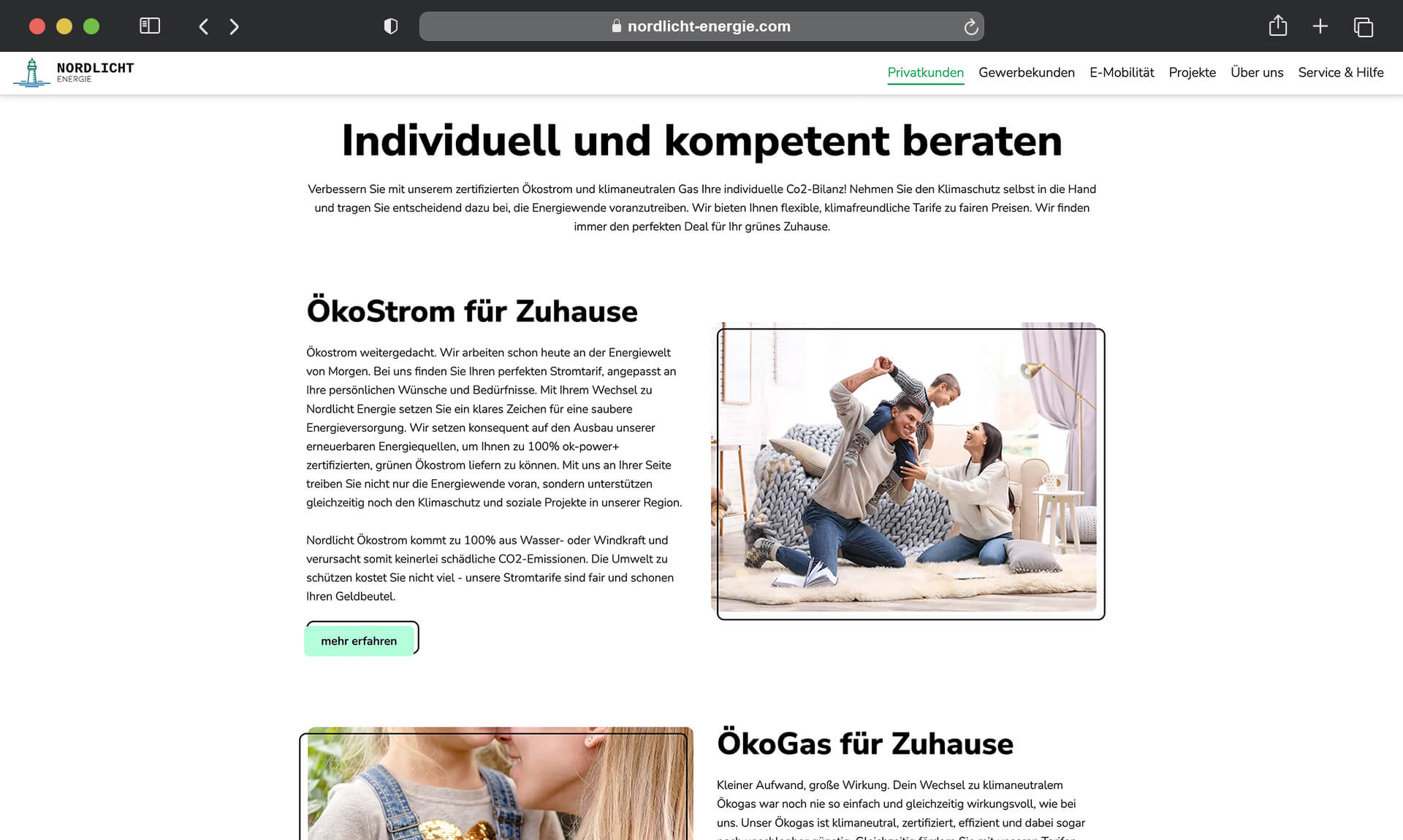 nordlicht energie referenz ansatz zielgruppenansprache privatkunden
