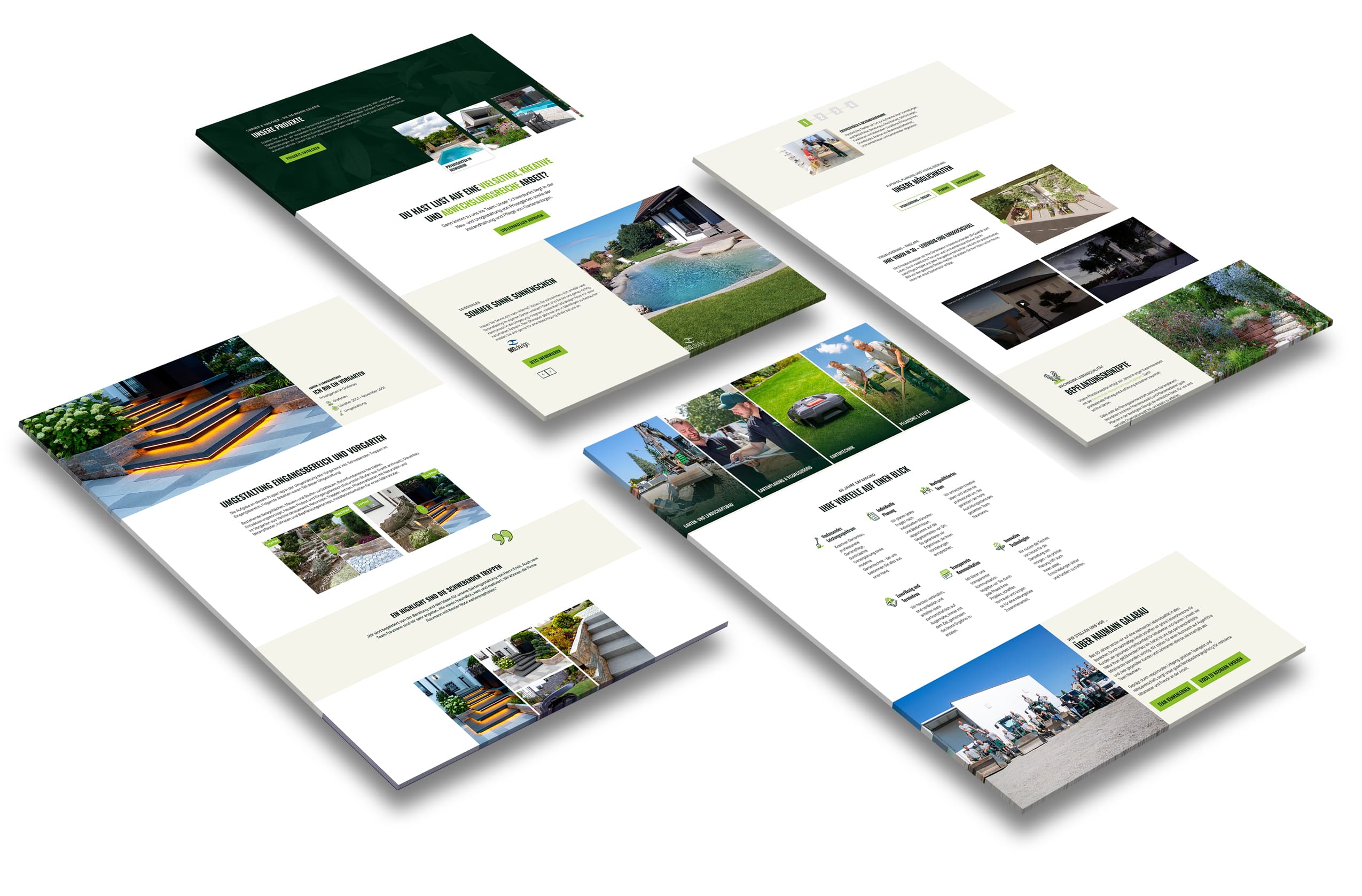 diverse screens zeigen naumann website